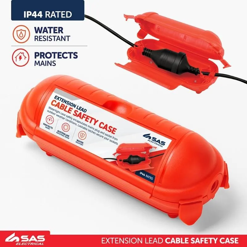 Christmas Mains Plug & Socket Protector Case Red IP44 Rated 210mm X 80mm – image 4