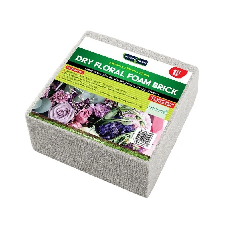 Floral Foam Brick Dry 15cm X 15cm X 7cm Grey – image 3