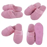 Slippers Adults Slip on Horizontal Stripe 4 Assorted Colours Mens & Womens Sizes Assorted – image 2