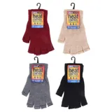 Gloves Fingerless Womens Basic Knit Black, Beige, Maroon, Grey – image 3