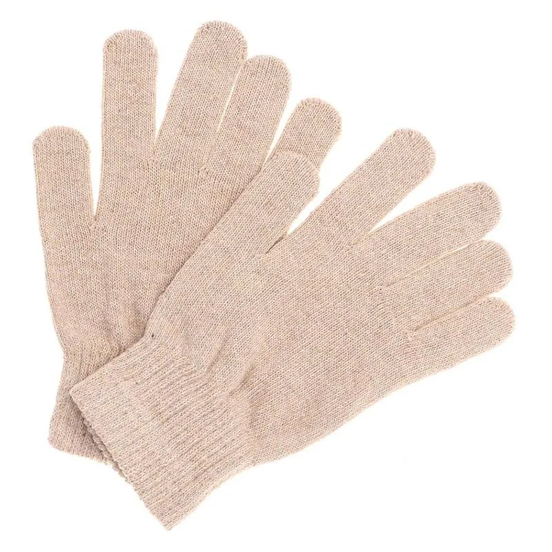 Gloves Womens Basic Knit Black, Beige, Maroon & Grey – image 2