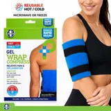 Hot or Cold Gel Compress (Shoulder, Back, Thigh) - Includes: Gel Pack (21.5cm X 25cm) + Wrap & Strap Pouch – image 4
