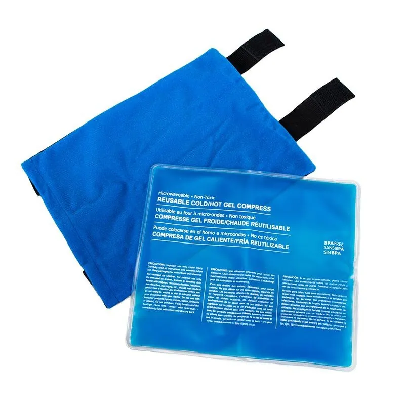 Hot or Cold Gel Compress (Shoulder, Back, Thigh) - Includes: Gel Pack (21.5cm X 25cm) + Wrap & Strap Pouch – image 2