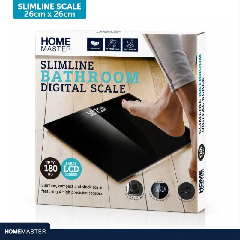 Scales Bathroom Slimline 26cm X 26cm Battery Operated (2 X AAA Batteries Not Included) – image 4