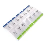 Pill Box Organiser Premium Double Row Am/pm - 7 Day/14 Slot – image 1