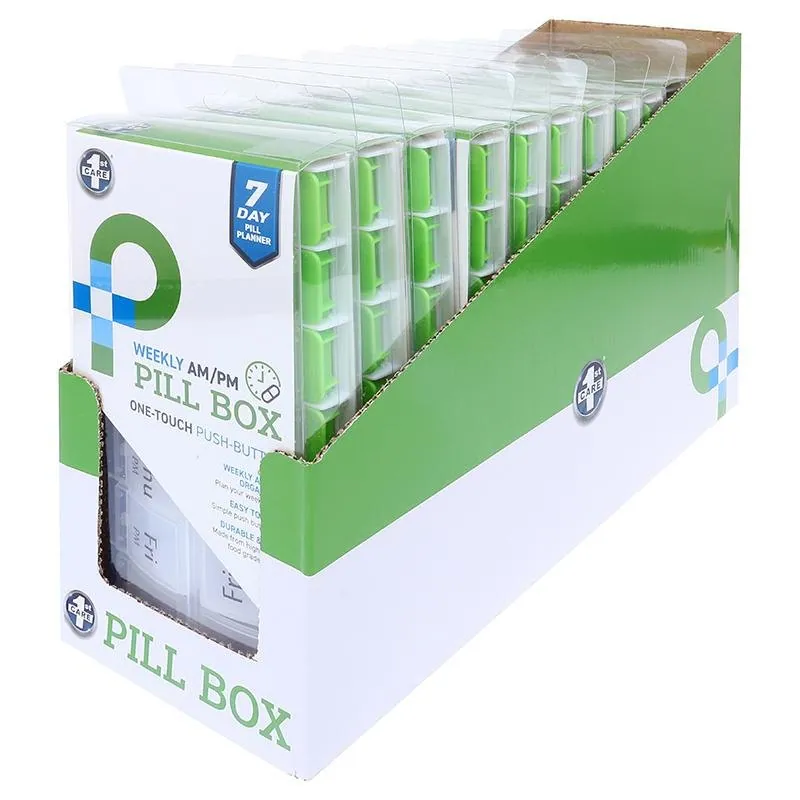 Pill Box Organiser Premium Double Row Am/pm - 7 Day/14 Slot – image 2