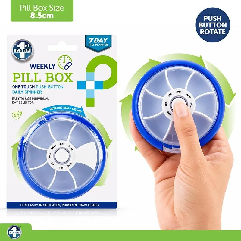 Pill Box Organiser Premium Rotating Weekly – image 4