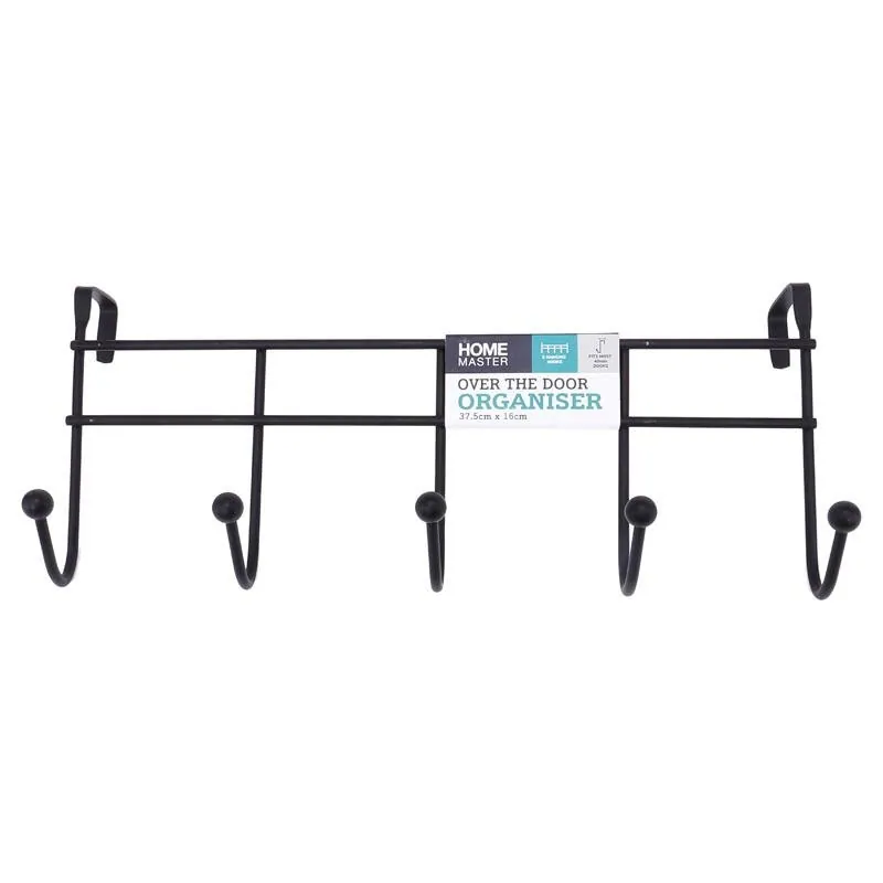 Hanger Over the 5 Hooks Black Powder Coated 37.5cm X 16cm – image 4