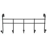 Hanger Over the 5 Hooks Black Powder Coated 37.5cm X 16cm – image 1