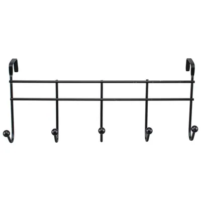 Hanger Over the 5 Hooks Black Powder Coated 37.5cm X 16cm