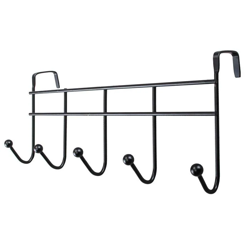 Hanger Over the 5 Hooks Black Powder Coated 37.5cm X 16cm – image 2
