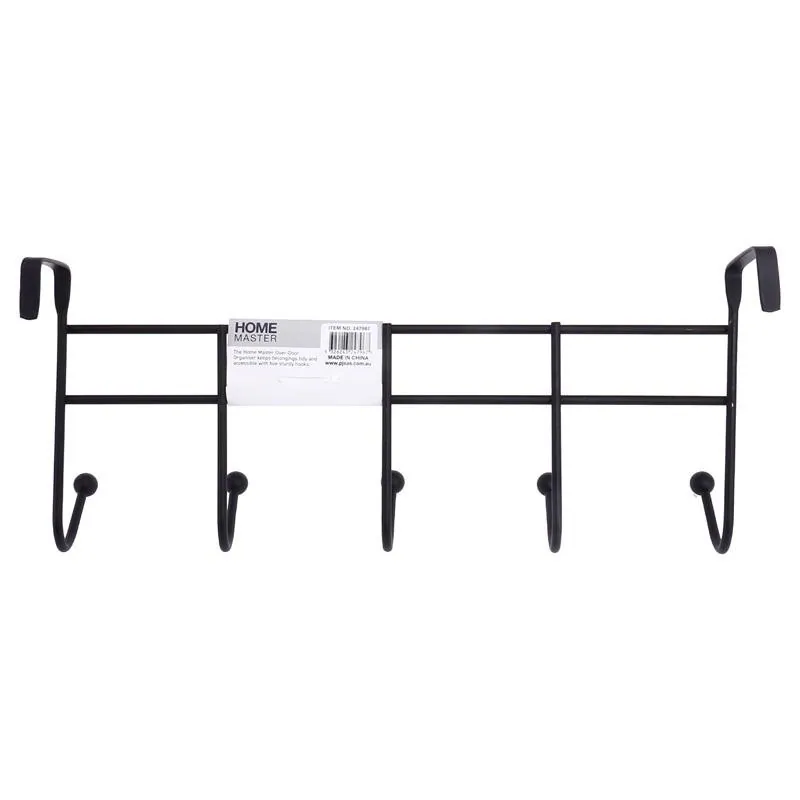 Hanger Over the 5 Hooks Black Powder Coated 37.5cm X 16cm – image 3