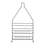 Shower Caddy - 2 Tier 25cm X 9cm X 48cm - Black – image 1