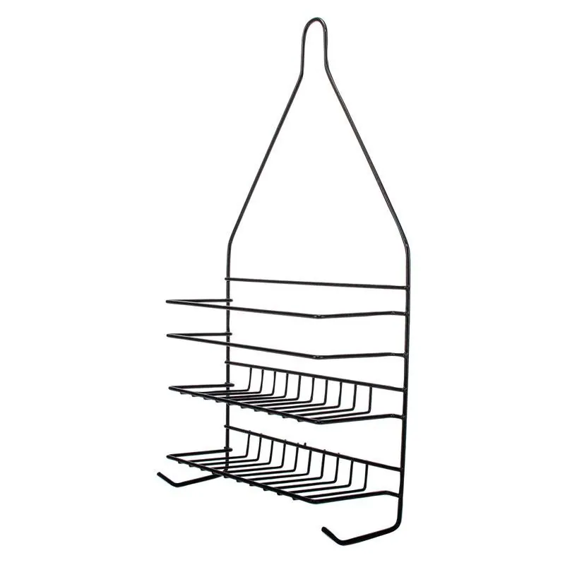 Shower Caddy - 2 Tier 25cm X 9cm X 48cm - Black – image 2