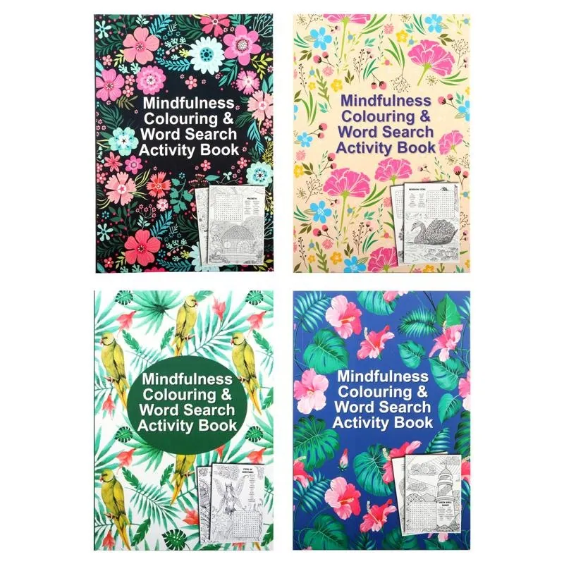 Book Colouring Mindfulness and Wordsearch 96 Page – image 4