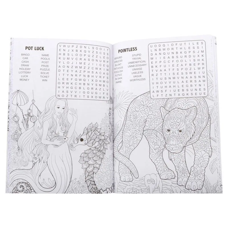 Book Colouring Mindfulness and Wordsearch 96 Page – image 2