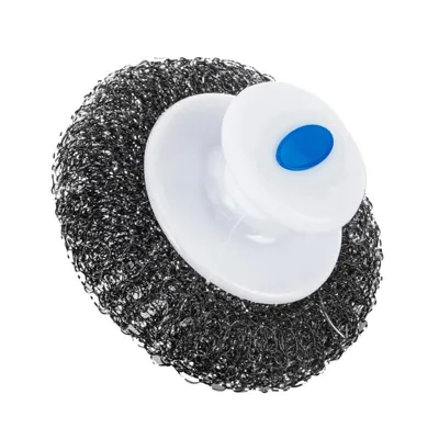 Stainless Steel Scourer with Handle 3pc Set Includes 2 X Scourers, 1 X Hand Tool - 18g Per/pc