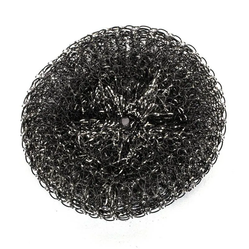 Stainless Steel Scourer with Handle 3pc Set Includes 2 X Scourers, 1 X Hand Tool - 18g Per/pc – image 2