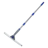 Squeegee Window Cleaning Set with Telescopic Extendable Handle Includes: 2 X Microfibre Pads 1 X Rubber Squeegee & 1 X Extendable Pole – image 1