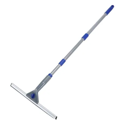 Squeegee Window Cleaning Set with Telescopic Extendable Handle Includes: 2 X Microfibre Pads 1 X Rubber Squeegee & 1 X Extendable Pole