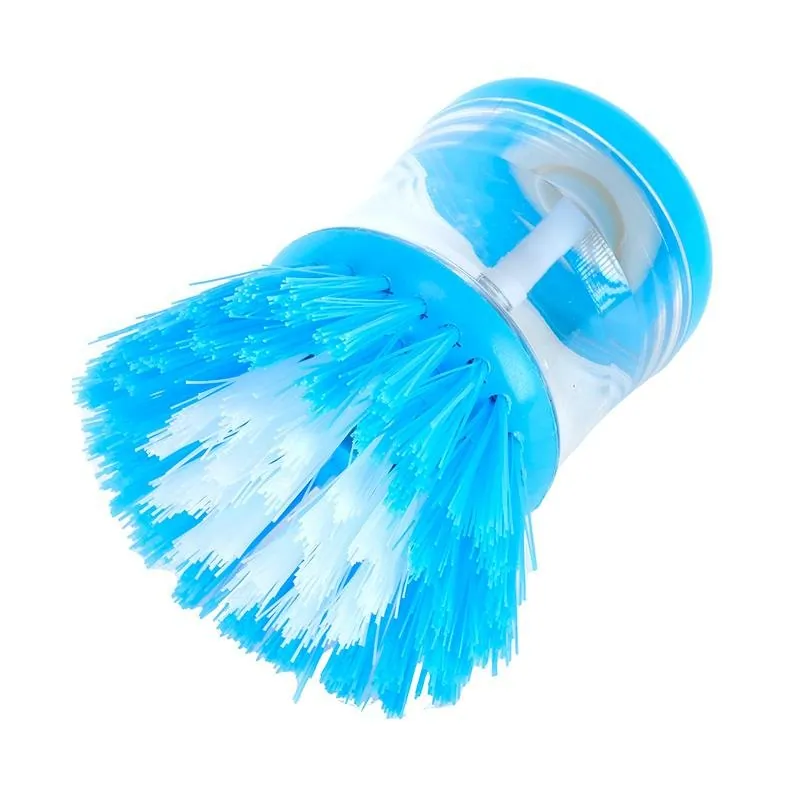 Palm Dish Brush with Soap Dispenser 9cm X 5.5cm – image 2