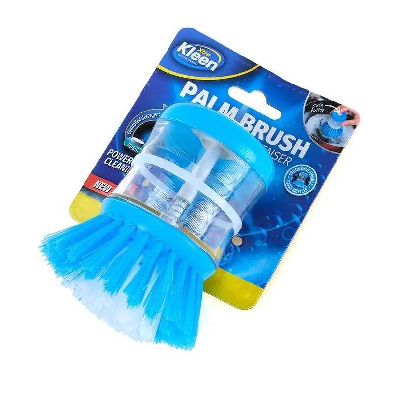 Palm Dish Brush with Soap Dispenser 9cm X 5.5cm – image 3