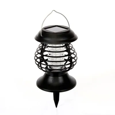 Solar Insect Zapper Portable 2in1 Function 13cm X 13cm X 17.5cm Black