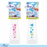 Baby Bottle Narrow Neck Side Grip 250ml 6mths+ Fast Flow Silicone Teat Pink & Blue Bpa Free – image 4