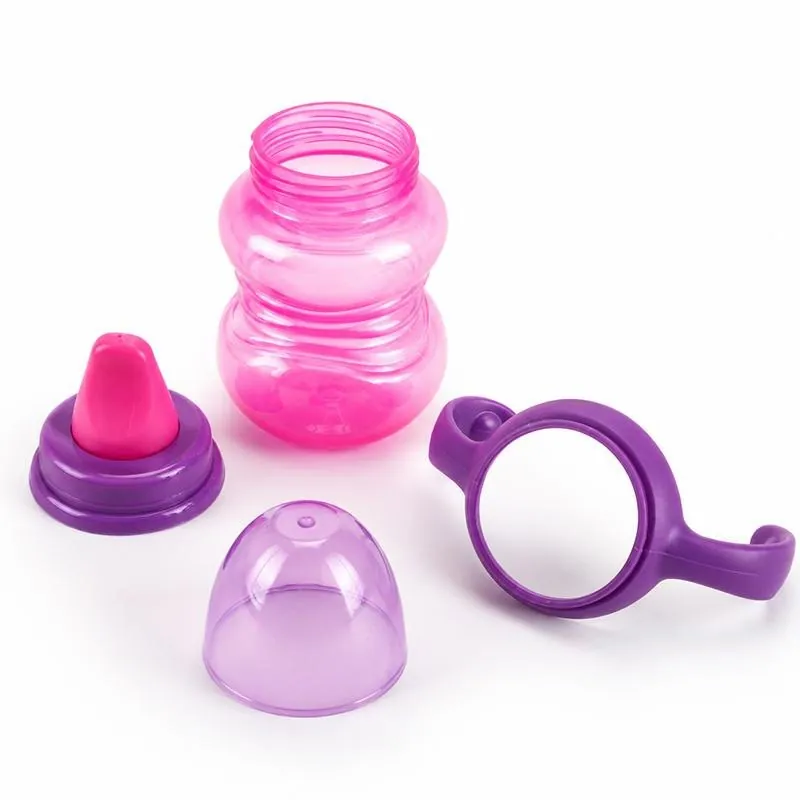 Trainer Sippy Cup with Removable Handles 265ml 6mths+ Pink/Purple & Blue/Green Bpa Free – image 2
