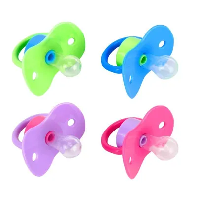 Pacifier Silicone Cherry Teat with Travel Steriliser Box 2pk 3-6mths & 6mths+ Pink & Blue Bpa Free
