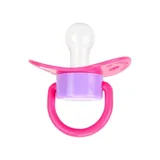 Pacifier Silicone Cherry Teat with Travel Steriliser Box 2pk 3-6mths & 6mths+ Pink & Blue Bpa Free – image 2