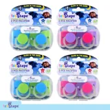 Pacifier Silicone Orthodontic Teat Glow in the Dark with Travel Steriliser Box 2pk 3-6mths & 6mths+ Pink & Blue Bpa Free – image 4