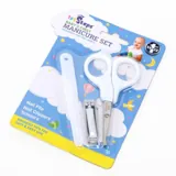 Baby Manicure Set 3pk White Includes: Nail File - 1cm X 10cm, Rounded Clippers - 1cm X 4cm & Round Tip Scissors - 5cm X 10cm – image 3