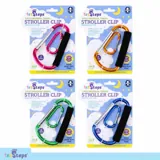 Snap & Lock Carabiner Universal 2pk 12cm & 5cm Blue, Pink, Green & Orange – image 4