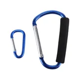 Snap & Lock Carabiner Universal 2pk 12cm & 5cm Blue, Pink, Green & Orange – image 2