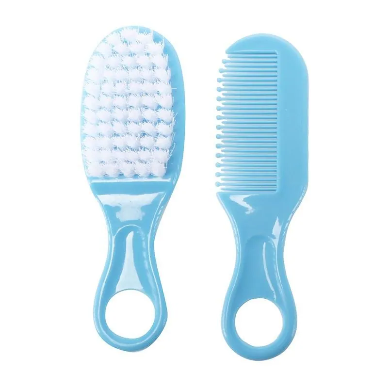 Baby Brush & Comb Set 2pc Pink & Blue – image 2