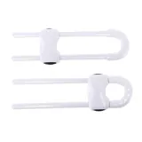 Safety Sliding Lock 1pc 18.5cm White Suitable for Mushroom or D-Shape Handles White – image 1