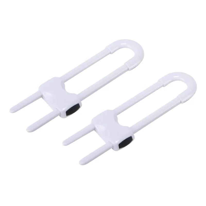 Safety Sliding Lock 1pc 18.5cm White Suitable for Mushroom or D-Shape Handles White – image 2