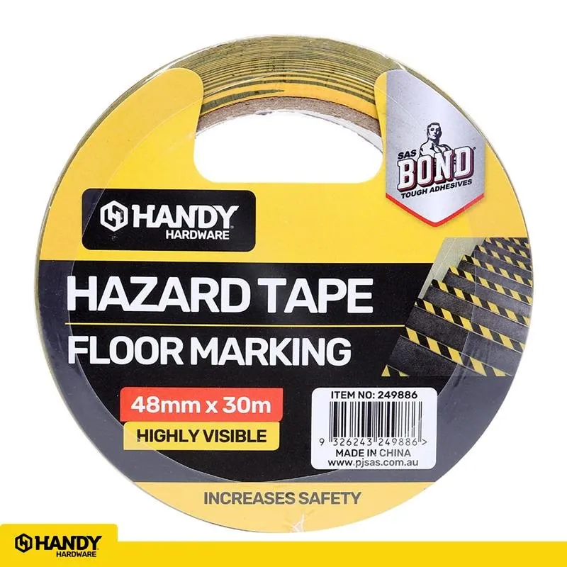 Tape Duct Hazard Marking Black & Yellow 48mm X 30m – image 4