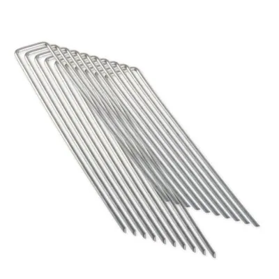 Weed Mat Pins Galvanised Steel 20pk 150mm X 3mm