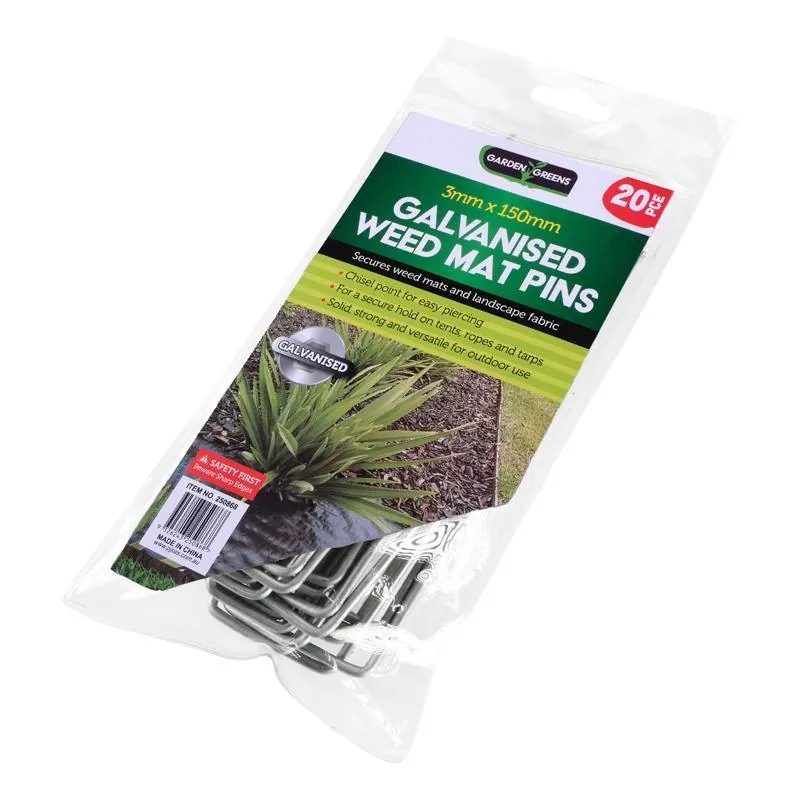 Weed Mat Pins Galvanised Steel 20pk 150mm X 3mm – image 3