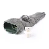 Hot Water Bottle Long with Cover 1l 57cm X 9cm Grey & Cream – image 2
