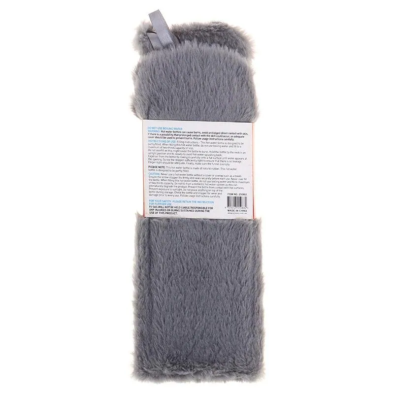 Hot Water Bottle Long with Cover 1l 57cm X 9cm Grey & Cream – image 3