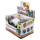 Hot or Cold Silicone Bead Body Wrap with Straps 35cm X 25cm Grey & Cream – image 3