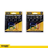 Carabiner & Rings Set (Includes 3pc X 20mm Rings, 2pc X 38mm Carabiner and 1pc X 46mm Carabiner) – image 4
