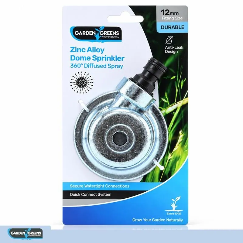 Sprinkler Dome 8cm X 7.5cm Silver Suits: 12mm Hose – image 4