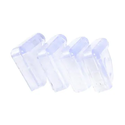 Safety Corner Protectors with Adhesive 4pc 4cm X 4cm (Each) Clear