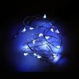 Fairy Lights Bottle Cool White 15 LED Battery Operated Copper Wire – image 2