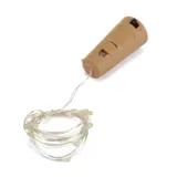 Fairy Lights Bottle Cool White 15 LED Battery Operated Copper Wire – image 1