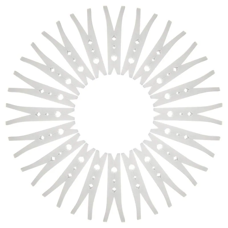 Pegs 50pk Heavy Duty Premium - Plastic - White – image 2